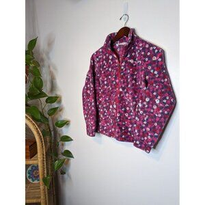 Columbia Sportswear Girls Large 14-16 Long Sleeve Full Zip Jacket Purple Pink